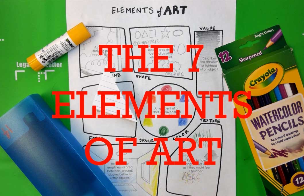 the 7 elements of art EOA - Where to Start for teachers and students youtube - jasey crowl draws